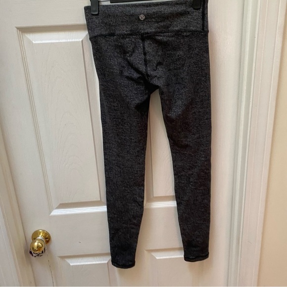Lululemon Wunder Under herringbone gray full length leggings - Picture 5 of 6